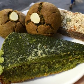 Gluten-free matcha desserts from Ramini Espresso Bar